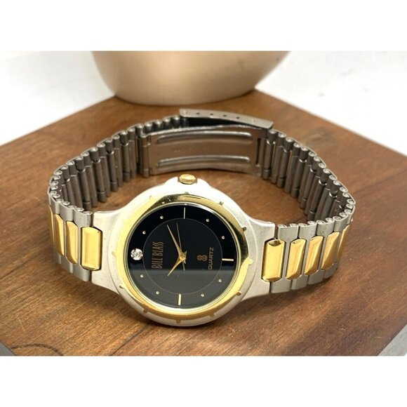Bill Blass Women\'s Watch Black Dial Diamond Quartz Two Tone Stainless Steel 33mm main image 11